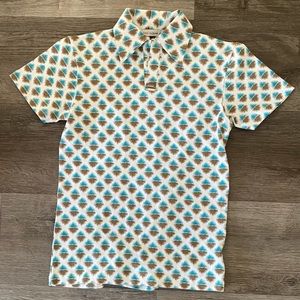 Rare Vintage Todd Oldham Designer Unisex Short Sleeved Polo. S